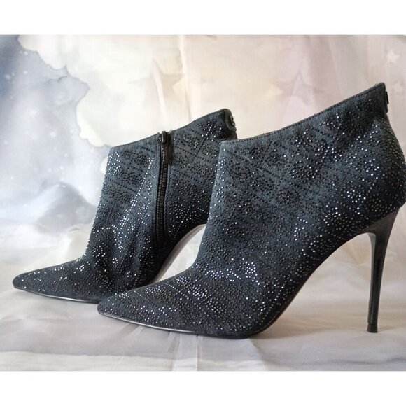 GUESS Fazzie Black Ankle Boots Stiletto Pointed Toe Size 9.5 NEW No Box - Picture 10 of 12